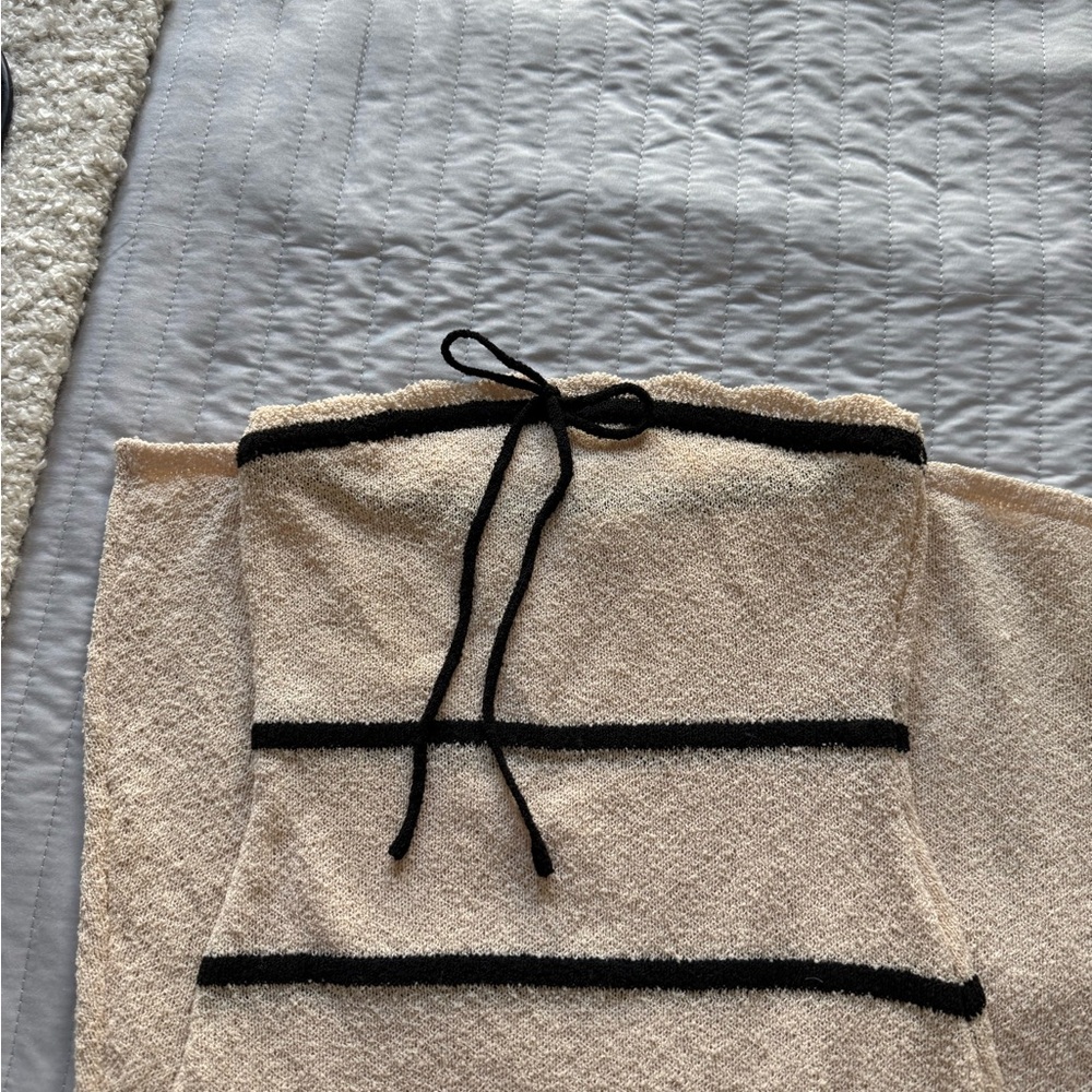 MESHKI Dawn Strapless Knit Midi Dress - Picture 2 of 4